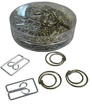 Dr. Gold Paperclips Dose Ø 7,5 cm; Büroklammern, Heftklammern praktische Vorratsgröße; 100 Stück; verchromt - 83059000