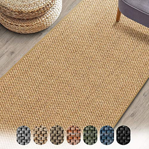 Floordirekt Teppich-Läufer Sabang 80 x 150 cm, Natur - Sisaloptik - Wohnteppich oder Läufer - Langlebig & strapazierfähig