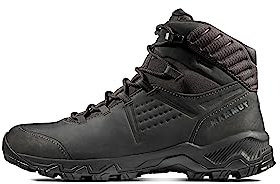 Mammut Mercury IV Mid GTX Men | Wanderschuhe für Herren, wasserdichte Trekkingschuhe, Outdoor Wanderstiefel, Gore-Tex Bergschuhe, Mit Vibram Sohle, Atmungsaktiv | Black, 9