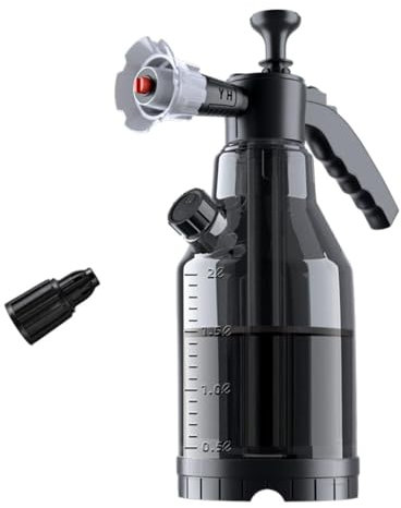 Colcolo Snow Foam Pump Sprayer - 2L Portable Hand Held Soap Sprayer Bottle Pressure Foam Car Wash Pump for House Cleaning (Model A or B)