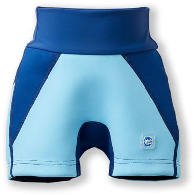 Splash About Splash Jammer Duo Leak Proof Swim Shorts, Blue/Navy 4-5 Years