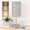 STANBOW Nachttischlampe Touch Dimmbar, Tischlampe mit USB A+C Ladeanschlüssen, Leinen-Lampenschirm, Kleine Lampe für Schlafzimmer, Wohnzimmer