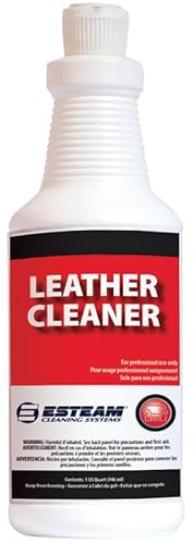 Esteam Leather Cleaner, Deep Cleaner for Dirt, Soil, and Spills from Protected (Top Coated) and Aniline Leather, 1 Quart