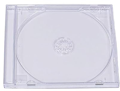 RIVERMEDIA 25 X Premium Single CD Jewel Cases with Clear Tray 10.4mm Spine Pre-Assembled (18100)
