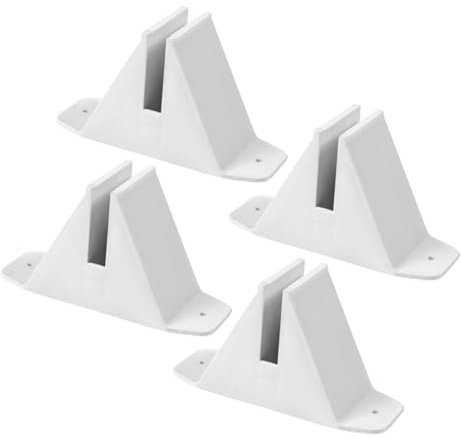 iplusmile 4Stücke Kunststoff Zaunsockel Kippsicher für Stabile Gartenzaun Stütze Langlebiges Zaunzubehör für Befestigung Raumteilern