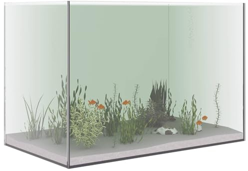 Aquarium en Verre, Aquarium Tank Fish Tank Bocal à Poissons Transparent 60x35x40 cm Verre