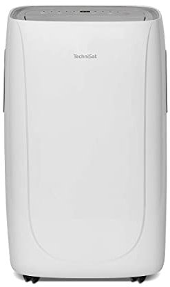 TechniSat TECHNIPOLAR 1 - mobiles Klimagerät mit Abluftschlauch (5 Modis, bis 35qm Raumgröße, 11000 BTU/h Kühlleistung, Luftentfeuchter, Heizung, Ventilator, Timer, Fernbedienung. Fensterkit) weiß
