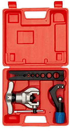 Herramienta de abocardado Juego de cortadores de tuberías para calefacción y refrigeración Herramienta de abocardado Aire Acondicionado 3/16''-3/4''.