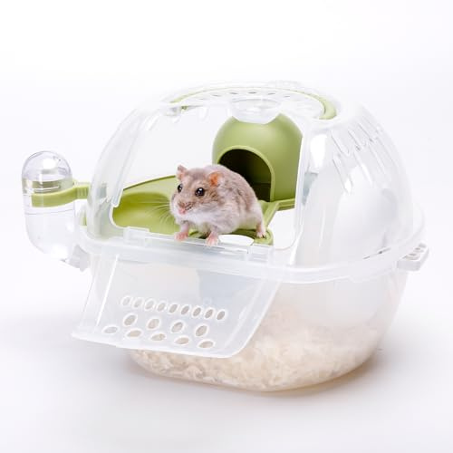Nobleza - Trasportino per Criceto, Trasporto in Plastica per il tuo Piccoli Animali domestico, con Fessure di ventilazione, Comoda maniglia (L27*W20.5*H17CM)