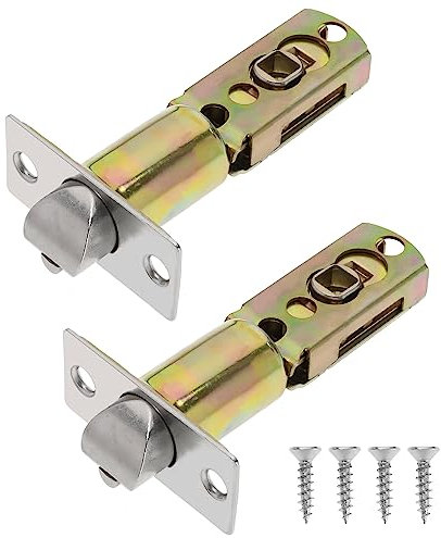 VGOL 2pcs Loquet tubulaire à mortaise taille 60mm ou 70mm loquet de porte tubulaire en acier inoxydable accessoires de loquet réglables pour poignées de porte à levier poignées de porte internes