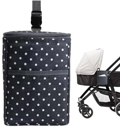 Flaskkylväska, kylväska för babyflaskor, frys kylväska, bärbar bröstmjölk resekylare, isolerad väska med isväska, dragkedja, spänneshandtag, vikbar nappflaskhållare, svart, se beskrivning, Se