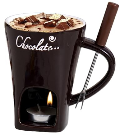 Générique Uppvärmd fonduegaffel, chokladvarm kruka, fondant teljus, chokladfondue-mugg-set