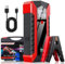 Anluomania Arrancador de Baterias de Coche 12V, Arrancador de Coches 600A, Jump Starter 6000mAh, arrancador Coche(para 3.0L de Gasolina) con Pantalla LCD, Clips de Seguridad Inteligentes, Luz LED