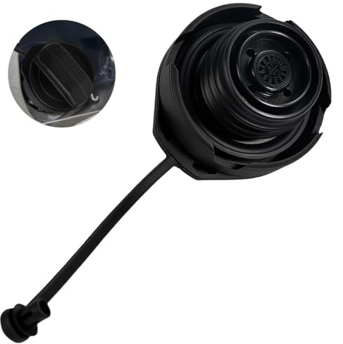 FuxFuis Tappo Serbatoio Carburante in Plastica con Catena 12cm, Tappi Benzina Universali per Auto - Compatibile con VW Golf Jetta Polo Passat Audi Skoda Octavia Fabia - Sostituzione Riutilizzabile