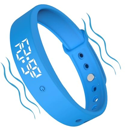 Vibrerande larmarmband: Smart Timer-klocka, bärbar påminnelseenhet, fitness tracker-rem, hälsotillbehör | Justerbart tyst larmarmband, design l