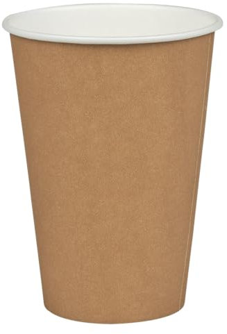 ABENA Tazas de café de papel desechables: marrón, 7 oz - 100 unidades