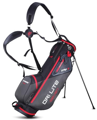 Big Max Dri Lite Seven G Standbag - 2024 Golf Tragebag (Black-red)
