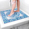 Duschmatte rutschfest Antirutschmatte Dusche 60 x 60 cm: Weich Komfort PVC Luffa Duscheinlage rutschfest mit Ablauflöchern - Schnell Trocknend Anti-Schimmel Rutschmatte Dusche