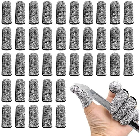 BroLuka 40 st fingerfärgade fingerskydd mot skärande fingrar