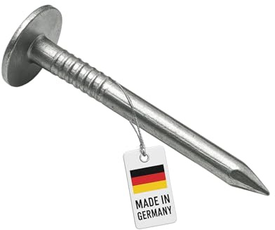 NIMA PARTS Clous pour toiture 2,8 x 30 mm - DIN 1160 B (100 pièces) | Piquets galvanisés à chaud - Fabriqués en Allemagne