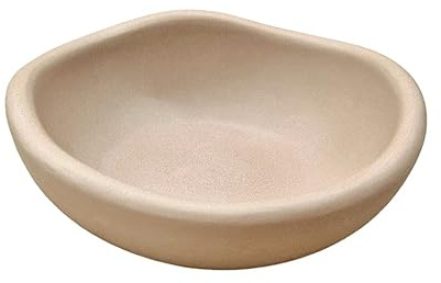 Lolydol Petite Coupelle Vide-Poche Ø 8,5 cm en Plâtre Céramique – Fabriqué en France - Plateau Décoratif pour Bijoux ou petits Accessoires – Design Bord Vague Minimaliste – Idée Cadeau (Brun)
