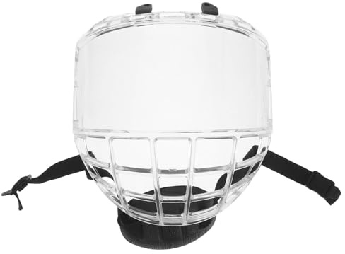 TOYANDONA Visière Transparente Protection Antibuée et Anti-Rayures de Casque de Hockey Glace en PC Légère Système de Libération Rapide Essentielle pour Adultes et Jeunes