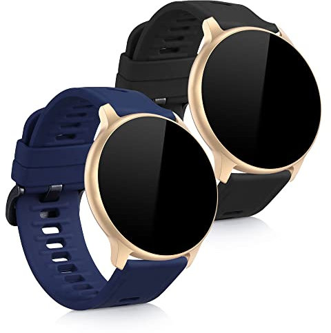 kwmobile 2x Sportarmband kompatibel mit AGPTEK LW11 Armband - Fitnesstracker Band Set aus TPU Silikon