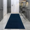Teppich Läufer Flur - Einfarbig, Blau - 80x300 cm - Flachflor-Teppiche Schlafzimmer - Hochtief-Effekt/ 3D-Optik - Streifen-Muster - Läufer-Teppich Uni - Flurläufer Kurzflor, Wohnzimmerläufer, Brücke