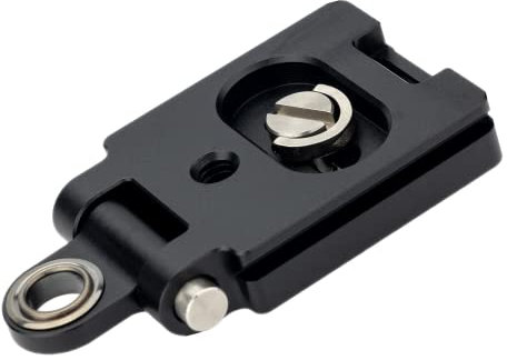 Kiorafoto 40MM Universal Arca Swiss Plate with 1/4-20 Screw & Adjustable Neck Strap Connect Eyelet as Tripod Quick Release Plate, Camera Hand Wrist Strap Adapter Accessories