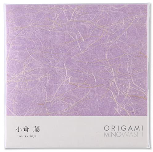 Carta tradizionale giapponese Mino Washi Origami 15,5 cm, 20 fogli – Carta Washi di alta qualità, fibra di canapa naturale texture (Fuji Violett)