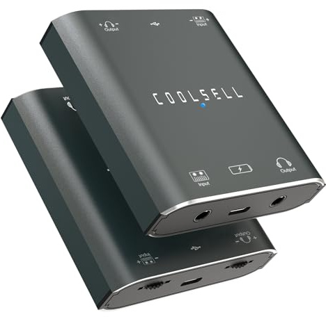 Portable Audio Interface, Stereo 24Bit/192kHz USB C and iPhone Interface