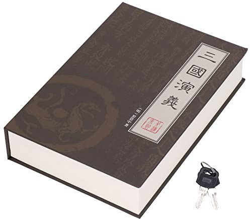 AONYAYBM Umleitungs-Buchtresor aus Metall, Lebensechte Buch-Spardose mit Schlüsselschloss, Buch-Tresor-Schließkasten, Stabiler Buch-Schließkasten mit Schlüssel,(Typ B)