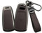 TECART Smart Autoschlüssel Hülle cover Passt für AUDI A3 A4(8W) A5 A6 A7 A8 A4L A6L S4 S5 S7 S8 RS RS4 RS5 Q2 Q3 Q5 Q7 Lede Zinklegierung Schutzhülle Schlüsselcover Tragbar Zubehör 3 Taste B Braun