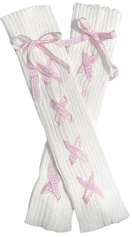 Zeayebsr 1 Paar Damen Mädchen Kawaii Zopfmuster Beinstulpen Student Lolita Oberschenkel Hoch gestrickte lose lange Socken Party Casual Streetwear，stulpen damen，leg warmers，leg warmers y2k