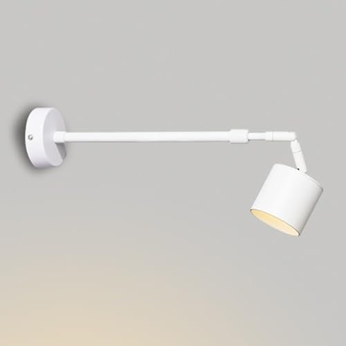 UIOPPOI Faretto orientabile Montaggio su Superficie Faretto d'accento Faretti girevoli da Parete a LED per Interni Lampada da soffitto direzionale telescopica Galleria Luci per Quadri e Mini faretto