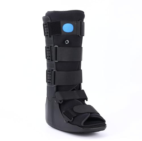 Mathgetin Tall Air Cam Fracture Boot Orthopedic Walking Boot Medical Inflatable Walker Boot for Broken Foot, Sprained Ankle and Post Surgery (Small)