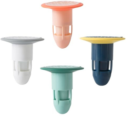 Housoutil 4 Piezas Cubierta De Drenaje De Piso Filtrar y Válvula De Remanso Válvula De Drenaje De Una Vía Inserto De Drenaje Válvula Antirretorno Núcleo De Alcantarillado Centro Abdominales