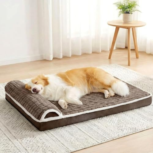 Jolibean Panier Chien Grande Taille Orthopédique, 91x61 cm