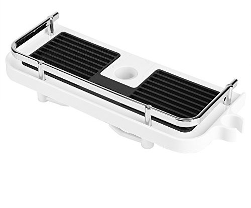 Kafuty Badablage, ABS Duschstange Ablage, Organizer Tray Holder, Praktisches Badzubehör, ohne Bohren zu Montieren