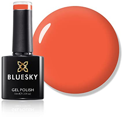 Bluesky Gel Nail Polish, Shake It, SS2019, Orange, Red, Long Lasting, Chip Resistant, 10 ml (Requires Drying Under UV LED Lamp)