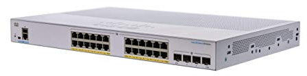 Cisco Business CBS250-24P-4G Smart Switch | GE a 24 porte | PoE | SFP 4x1G | Protezione limitata a vita (CBS250-24P-4G-NA)