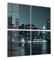 DEQORI Glasbilder Acrylglas | Motiv Manhattan am Abend | quadratisch 4-teilig 100x100 cm | große XXL Deko | Wandbilder für Wohnzimmer, Schlafzimmer, Flur & Küche | moderne Wanddeko