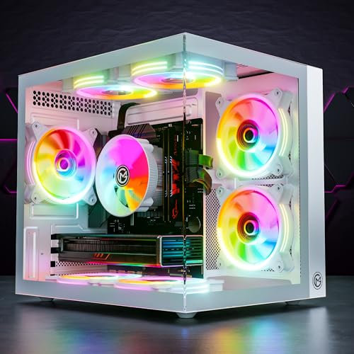 GameMachines HyperCube Snow Edition – Gaming PC – RGB CPU Cooler – Intel Core i7 14700KF – NVIDIA GeForce RTX 5060 – 1000 GB M.2 SSD – 32 GB DDR4 – WLAN – Windows 11 Pro