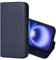 32nd Classic Series 2.0 - Real Leather Book Wallet Flip Case Cover For iPhone 16 (6.1), With RFID Blocking Card Slot, Magnetic Closure and Built In Stand - Navy Blue