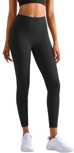 JTSONN Sportleggings dam hög midja sömlösa sportbyxor långa ogenomskinliga yogabyxor gym leggings svarta magkontroll sportleggings tights yoga fitness