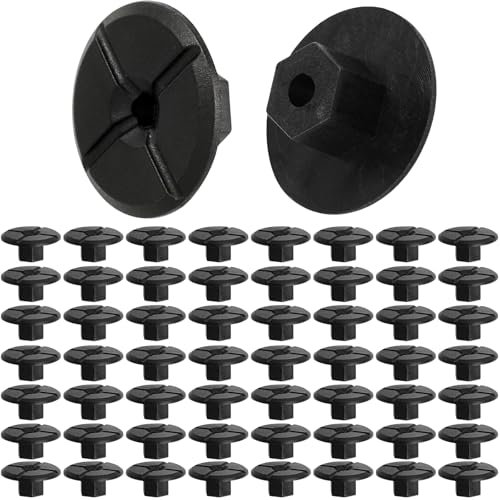 Paquete de 50 tuercas de plástico para protección de arco de rueda sin rosca, tuercas de plástico negro para moldura de arco de rueda, carcasa de rueda 2019900050 51711958025 A2019900050