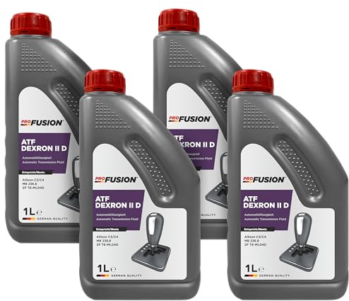 ProFusion Aceite ATF Dexron II D – Fluido para Transmisión Automática y Dirección Asistida – Lubricante Dexron 2 para Cajas de Cambio y Sistemas Hidráulicos – Pack de 4 x 1L = 4L