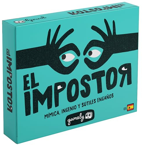 Gamely El Impostor | Divertido Juego de mímica e identidades secretas en Formato de Bolsillo – mentiras, conjeturas y Gestos discretos para Adultos, jóvenes y familias (Segunda Edición)