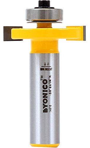 Yonico 14916 1/4-Inch Slot Cutter Router Bit 1/2-Inch Shank