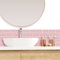 funlife 12 Sheets 3D Peel and Stick Tile Stickers, Self-Adhesive Subway Wall Sticker on Tiles for Kitchen Backsplash, 30cmX13cm Pink